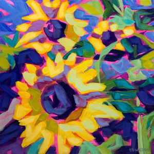 bold sunflower painting