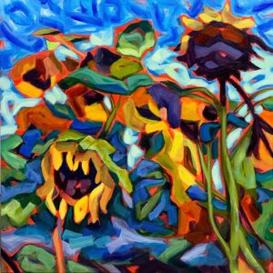 Full Bloom II - sunflower painting