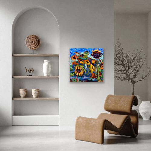 Full Bloom II - sitting room painting